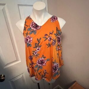 Sydney rose orange floral tank